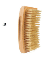 Customize Your Logo-New Kind 360 Curved Boar Bristle Brush For Men Beard Care Makeup Grooming