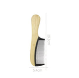 Handmade Bamboo + Bakelite Comb With Handle For Hair/Beard Makeup Engrave Logo