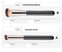 Customize Your Logo-Wood Handle Fibre Head brush Foundation Brush Concealer Brush Makeup Tool