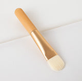 Customize Your Logo-Face Mask Brush Wood Handle Fibre Bristle Makeup Tool 11cm