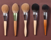 Customize Your Logo-Super large loose powder brush honey paint bulb shaped fixed makeup paint soft Wood Handle Fibre Bristle Makeup Tool
