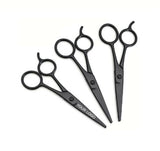 Stainless Steel Scissors Big Rings Round-tipped Scissors For Beard Eyebrow